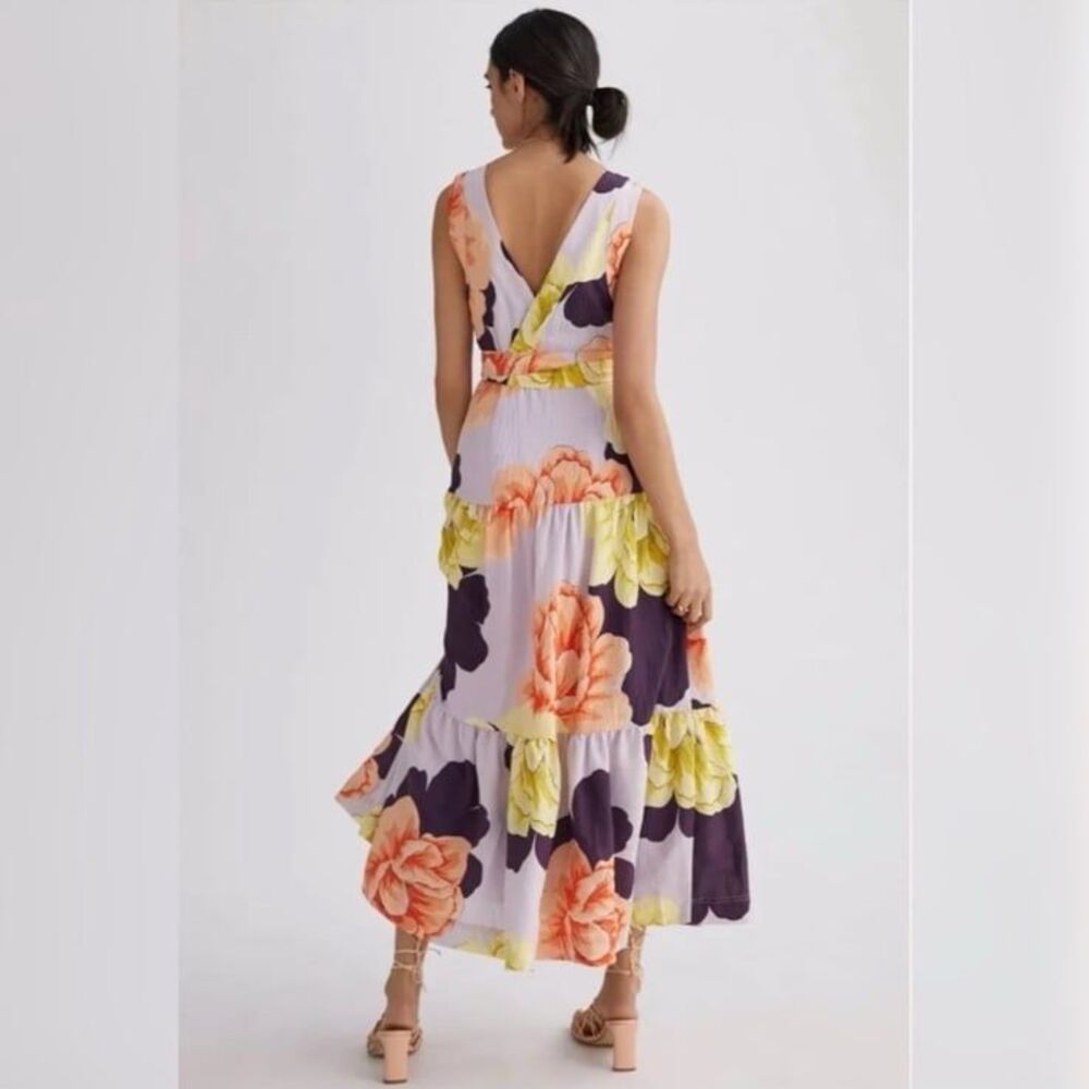 Anthropologie Maeve Floral Wrap Maxi Dress - Picture 4 of 10